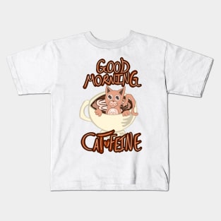 Good Morning Cat•Feine V22 Kids T-Shirt